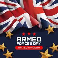 United Kingdom Armed Forces Day vector
