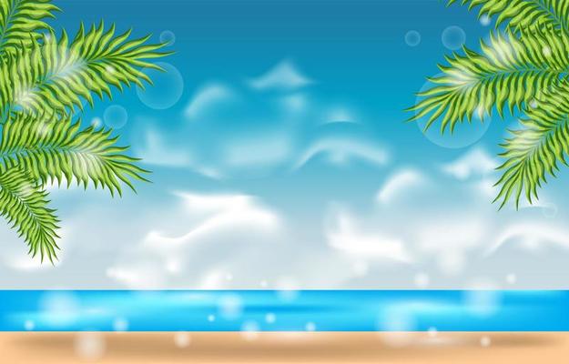 Beach Scenery Background