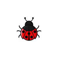 Ladybug design illustration vector, suitable for your design need, logo, illustration, animation, etc. vector