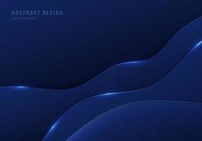 Abstract tech gradient blue design artwork cover decorative template. vector