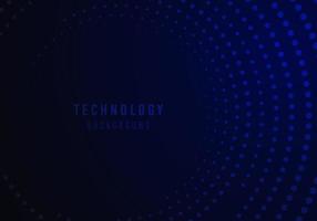 Abstract technology blue template dots digital template. vector