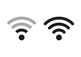 Wireless icon in flat style isolated on white background. Wifi icon vector illustration