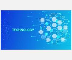 Futuristic modern abstract blue technology pattern background design template. vector