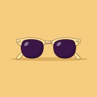 ilustración de icono de vector de gafas de sol. vectores de gafas. estilo de caricatura plano adecuado para la página de inicio web, pancarta, volante, pegatina, papel tapiz, fondo