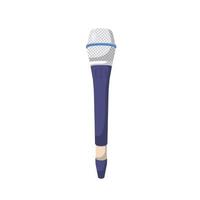 Microphone Flat Illustration. Clean Icon Design Element on Isolated White Background vector