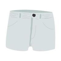 denim blue shorts isolated on a white background vector