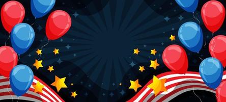 4th of July Background Concept vector