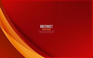 New Red gradient wave design background. Elegant red wave abstract background vector. vector
