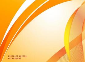 Elegant wave abstract background with shape and lines. orange wave abstract background vector. vector