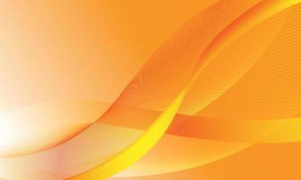 Orange Wavy abstract background vector illustration. Soft orange gradient wave background vector.