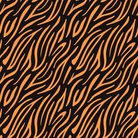 Vector seamless pattern. The orange and black stripe texture is repeated. Background template design.