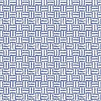 Vector drawing weave seamless pattern. Blue line hand drawn monochrome background.