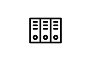 Case Document Icon Law Line Style Free vector