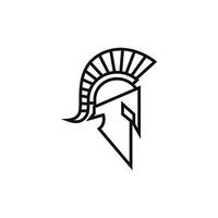 spartan line art design for icon logo vector