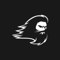 diseño de vector de cabeza de zeus para icono de logotipo