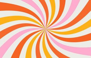 fondos de línea de arco iris de onda ácida en el estilo hippie de los años 70 y 60. patrones de papel tapiz de carnaval retro vintage 70s 60s groove. colección de fondo de póster psicodélico. ilustración de diseño vectorial vector