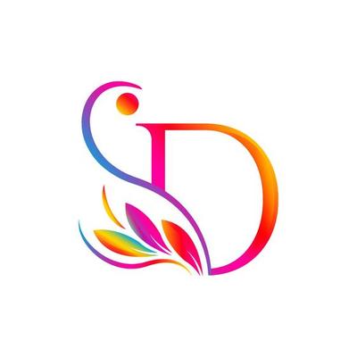 Logo letter D colorful design