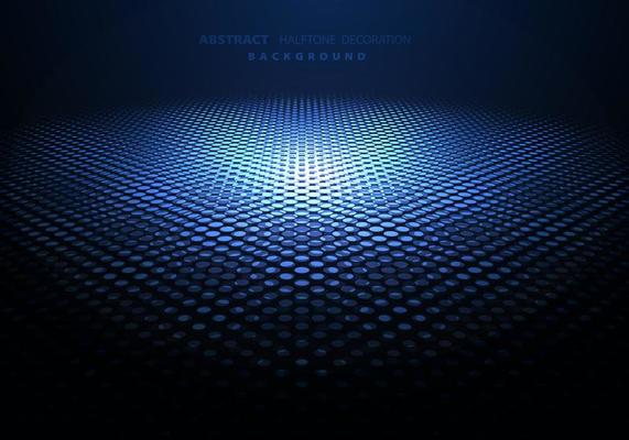 Abstract tech design of halftone decoration template.