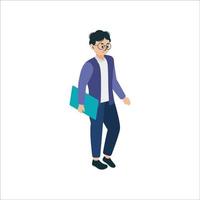 Isometric business people illustration vector