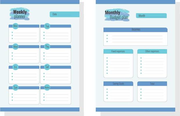 Budget Planner A5 Bleu – Our Budget Planner