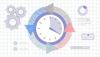 Agile development decisions methodology business concept Agile life rule cycle for software development diagram Effective teamwork for project sprint Adaptive programming and process managing strategy vector