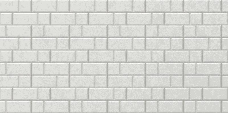 Subway tiles horizontal white background Metro brick decor seamless pattern