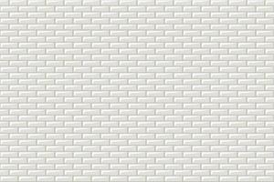 Subway tiles horizontal white background Metro brick decor seamless pattern vector