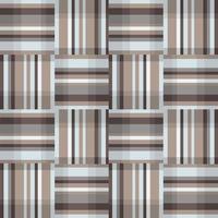 Artistic pix matrix tile textile. Abstract geometric seamless pattern. Square stripe ornament vector