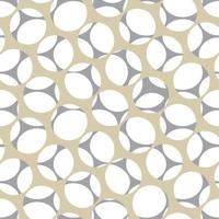 Abstract ornamental seamless pattern. Stylish geometric background with round shapes. Artistic bubbles backdrop vector