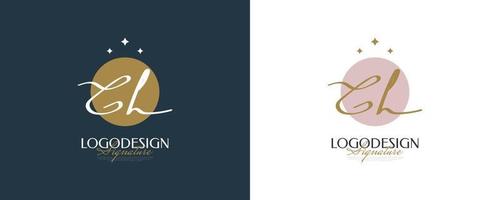 Initial G and H Logo Design in Elegant and Minimalist Handwriting Style. GH Signature Logo or Symbol for Wedding, Fashion, Jewelry, Boutique, and Business Identity vector