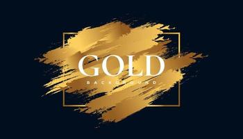 Luxury Black and Gold Background with Brush Style. Golden Grunge Background for Banner or Poster. Scratch and Texture Elements For Design vector