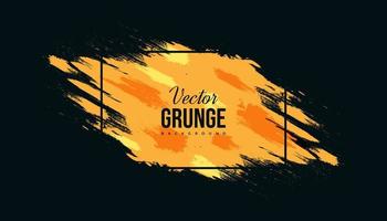 Abstract Black and Orange Grunge Background. Brush Stroke Illustration for Banner, Poster. Sports Background. Scratch and Texture Elements For Design vector