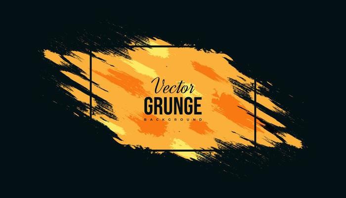 Abstract Black and Orange Grunge Background. Brush Stroke Illustration for Banner, Poster. Sports Background. Scratch and Texture Elements For Design