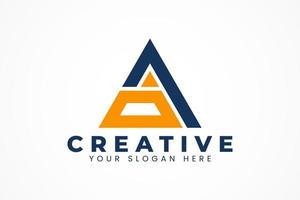 abstract triangle logo vector