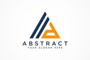 abstract triangle logo vector