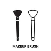 cosmetic makeup brush vector icon