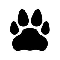 pet paw print vector icon