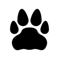 pet paw print vector icon