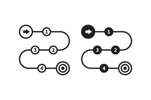 product roadmap project development roadmapping vector icon