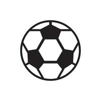 soccer ball or football vector icon