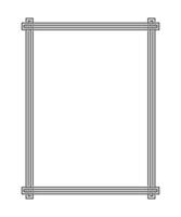 Frame with Border Line vector template