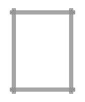 Frame with Border Line vector template