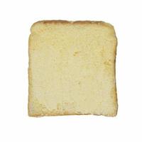 bread with butter isolated on white background. photo