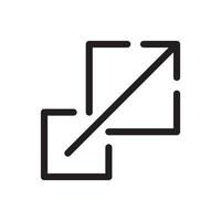 scalability scalable line art vector icon