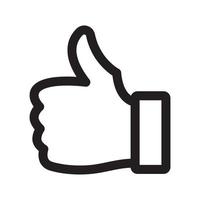 thumbs up vector icon