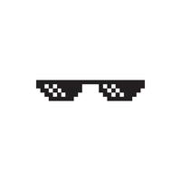 thug life sunglasses vector icon