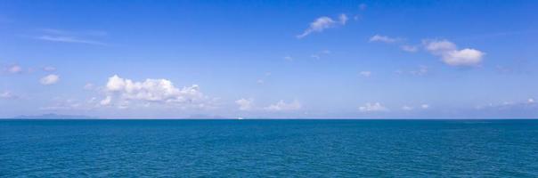 Ocean and sky bright background. photo