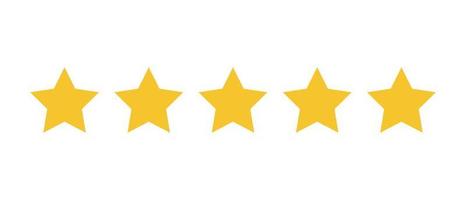 five-stars customer product rating review online marketplace vector icon