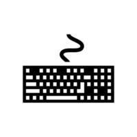 icono de vector de teclado de computadora