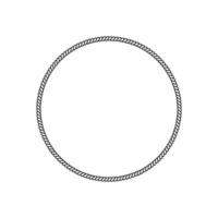 Circular Rope Border Frame Vector Icon